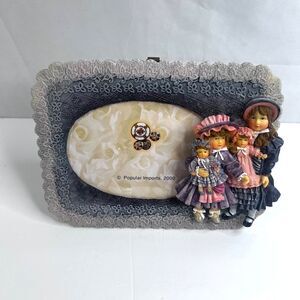 Popular Imports Doll Photo Frame NeW 4x6 Victorian Cottage Shabby 2000 VTG